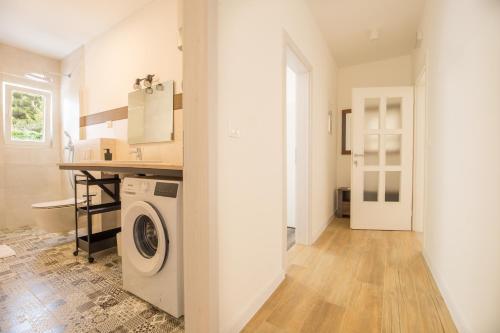 Kuchyň nebo kuchyňský kout v ubytování Apartmants Micki Tučepi