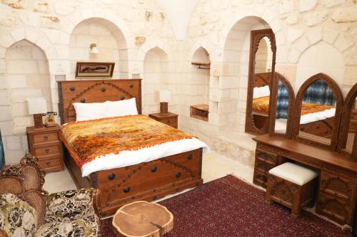 Katil atau katil-katil dalam bilik di Hercai Butik Otel