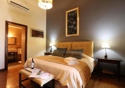 Postel nebo postele na pokoji v ubytování Lamadrid Guest House