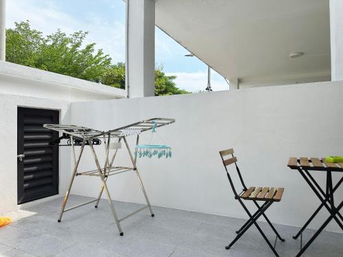 Balkón nebo terasa v ubytování BM大山脚 Double Storey Terrace Autocity Alma Aeon Jusco Nearby
