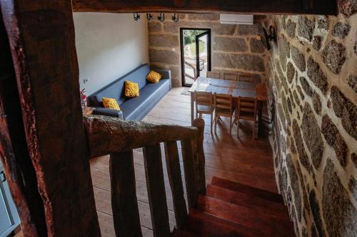 Ruang duduk di Casas Vale do Laboreiro