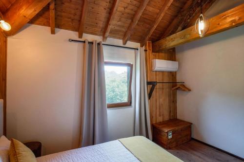 Katil atau katil-katil dalam bilik di Casas Vale do Laboreiro