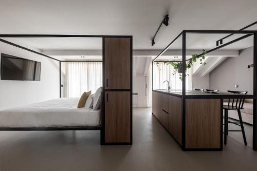 Ένα ή περισσότερα κρεβάτια σε δωμάτιο στο Residence - Palais Hörtenberg