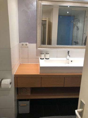Koupelna v ubytování Ferienwohnung Am Bach, Riefensberg, Bregenzerwald