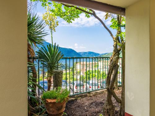 a balcony with a view of a city at Apartment Apartment Venere by Interhome in Moltrasio