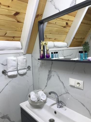 Et badeværelse på Ardeşen Kladimos Bungalov