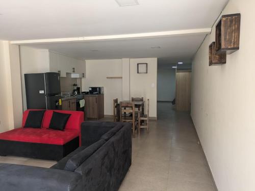 Dapur atau dapur kecil di Departamento con garaje privado