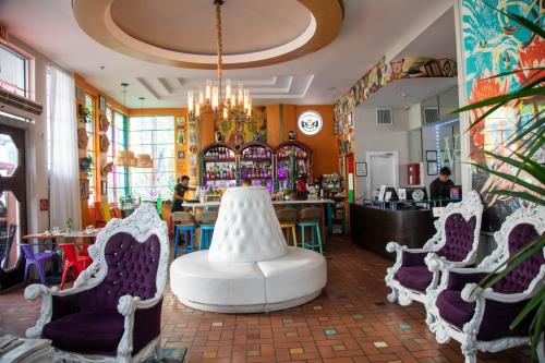 Posezení v ubytování Whitelaw Hotel