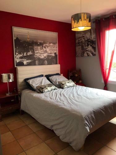 Postel nebo postele na pokoji v ubytování L'écrin de Provence