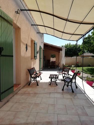 Patio nebo venkovní prostory v ubytování L'écrin de Provence