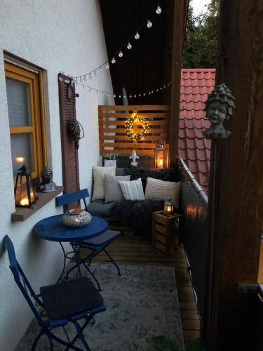 Zona d'estar a Ferienwohnung Sommer