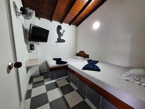 TV a/nebo společenská místnost v ubytování Hotel Playa Sur