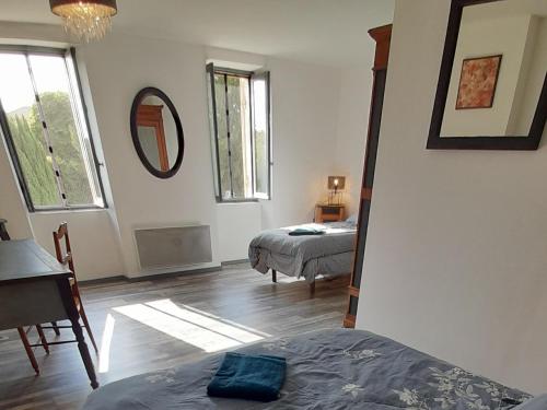 Χώρος καθιστικού στο Chambre 1 Le Clos des Quatre Lieues