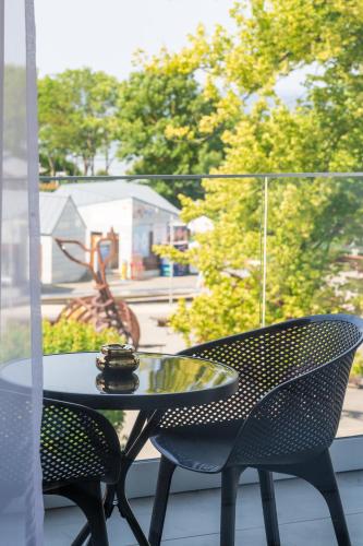 Balkoni atau teres di Apartamenty Centrum Rewal