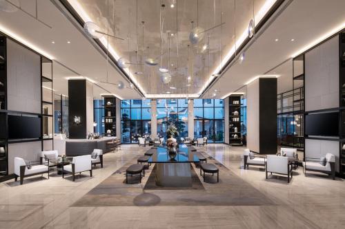 Χώρος καθιστικού στο Crowne Plaza Wuzhen by IHG