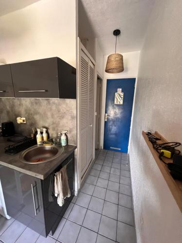 Kuchyň nebo kuchyňský kout v ubytování La Bergerie