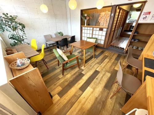 Posezení v ubytování Roost Hostel Nikko