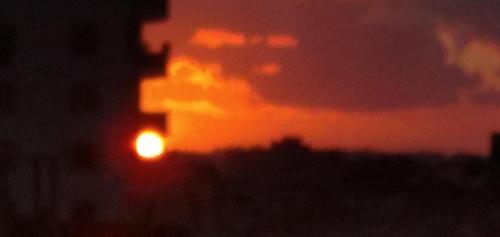Blick auf den Sonnenuntergang/Sonnenaufgang von der Pension aus oder aus der Nähe