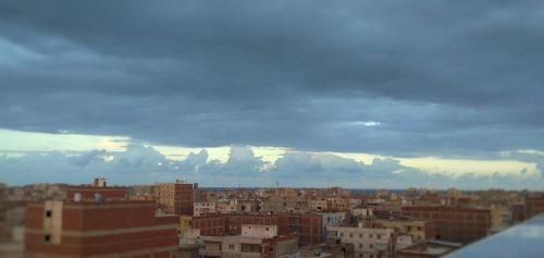Ein allgemeiner Blick auf Alexandria oder ein Stadtblick von der Pension aus
