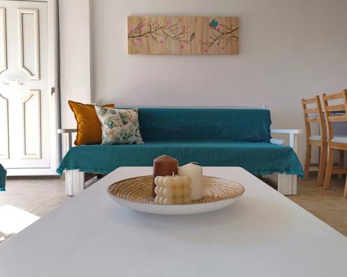 A seating area at Evi's home
