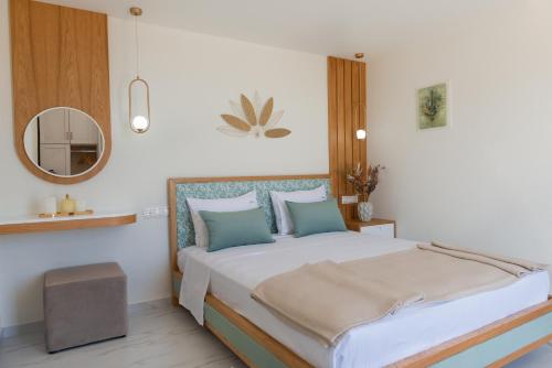 Postel nebo postele na pokoji v ubytování Anna Apartments