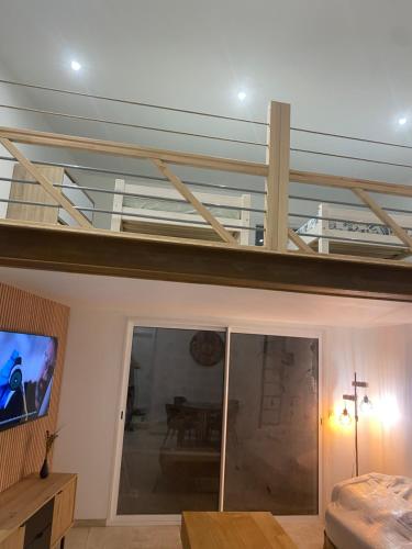 TV a/nebo společenská místnost v ubytování Appartement cosy