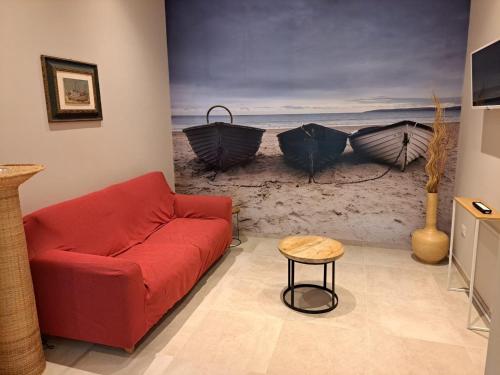 Et opholdsområde på Villa Taormina