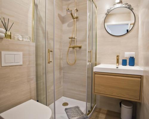 Bilik mandi di Balaton Apartamenty