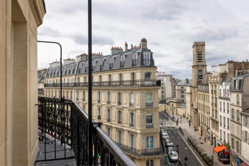 Udsigt til Paris eller udsigt til byen taget fra hotellet