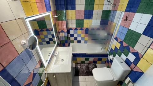 Et badeværelse på Apartamento Arte Malaga