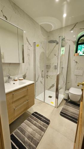 Koupelna v ubytování Casă de vacanță Chalet le Cristal