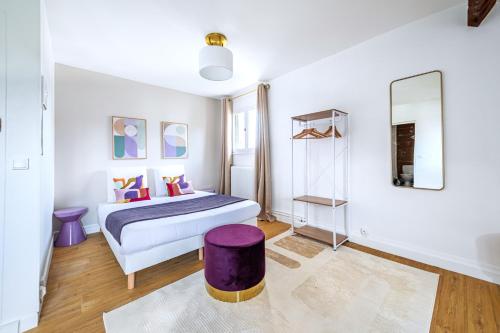 Studio coloré proche Paris Parc des Princes