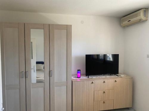Μια τηλεόραση ή/και κέντρο ψυχαγωγίας στο Apartman Ema