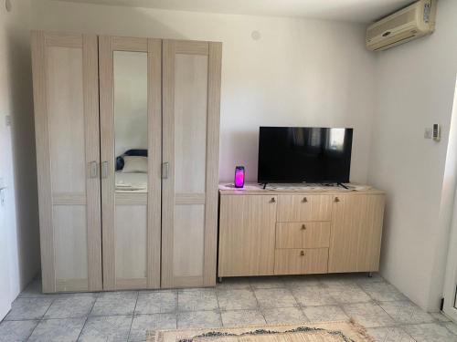 Μια τηλεόραση ή/και κέντρο ψυχαγωγίας στο Apartman Ema