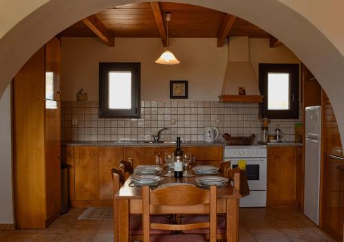 Kuchyň nebo kuchyňský kout v ubytování Mylonakis Home