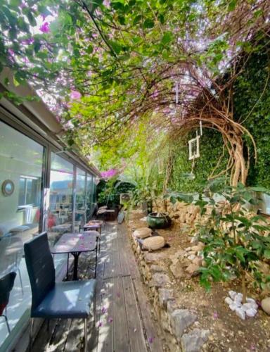 1 min de la plage, 3 chambres, terrasse et jardin