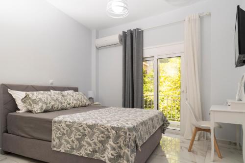 Postel nebo postele na pokoji v ubytování Simpli-city home
