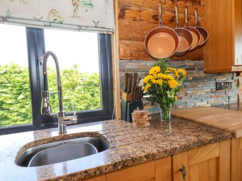 Køkken eller tekøkken på Stag Lodge Holiday Retreat