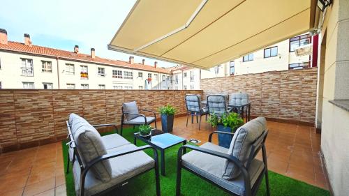 Piso céntrico Santiago de Compostela con terraza y parking