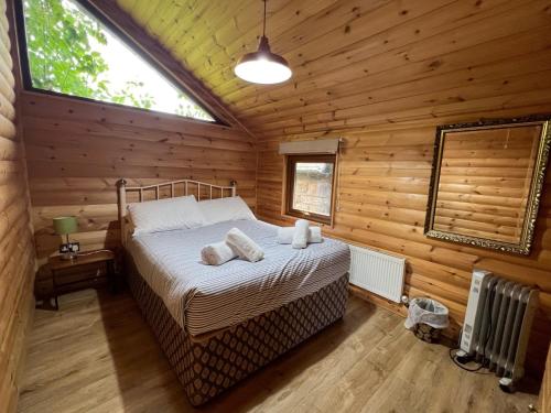 Postel nebo postele na pokoji v ubytování Low Alwinton Holiday Cottages