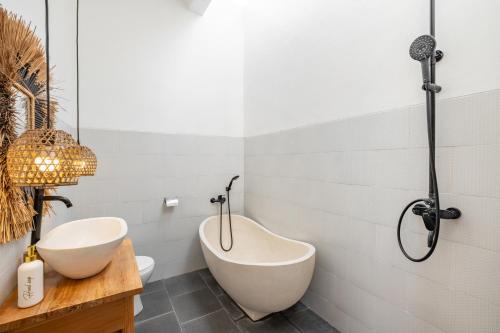 Ένα μπάνιο στο Casa Silvino