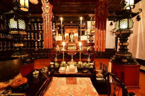 Restaurace v ubytování 高野山 宿坊 三宝院 -Koyasan Shukubo Sanboin-