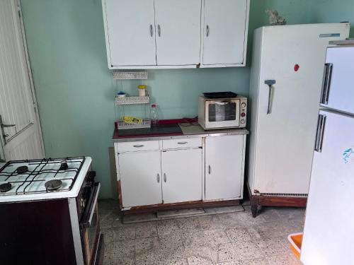 Kuchyň nebo kuchyňský kout v ubytování Authentic apartment
