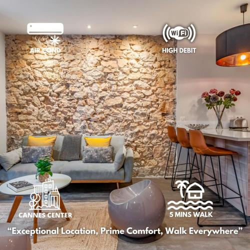 Luxury Family 2BR - Prime Location, Walk to Beach & Shopping, Sunny Balcony - By Totolulu Cannes Hoche