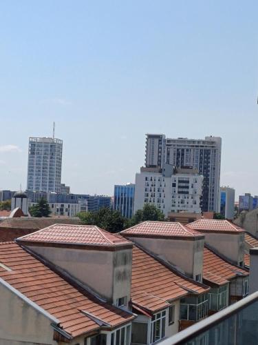 a view of roofs of buildings in a city at Dina Residence - Apartament 68 in Timişoara