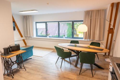 Χώρος καθιστικού στο Ferienwohnung mit Seeblick