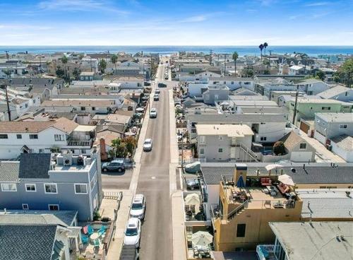 an aerial view of a city with cars on a street at 4 Bedrooms in Newport Beach