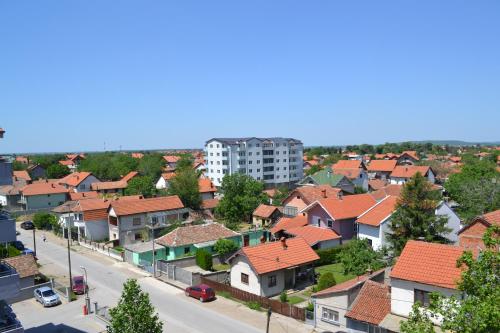 a view of a residential neighbourhood with houses at Apartment Adela in Požarevac