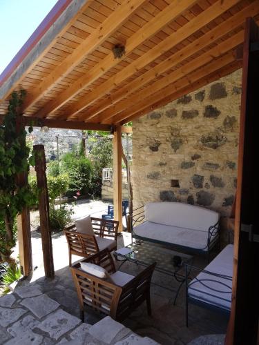 Patio nebo venkovní prostory v ubytování Blue Cottage