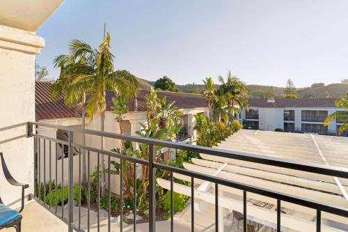 a balcony with a view of a building at Best Western Posada Royale Hotel & Suites in Simi Valley